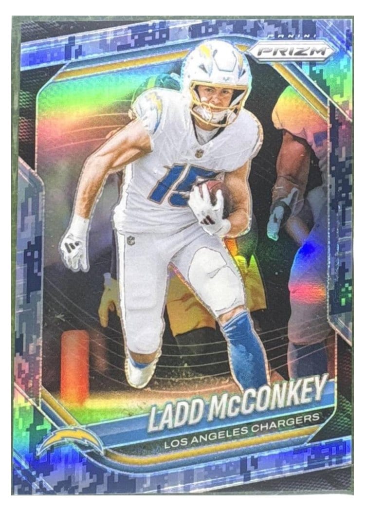2025 Panini Prizm Base Set Ladd McConkey #18 card