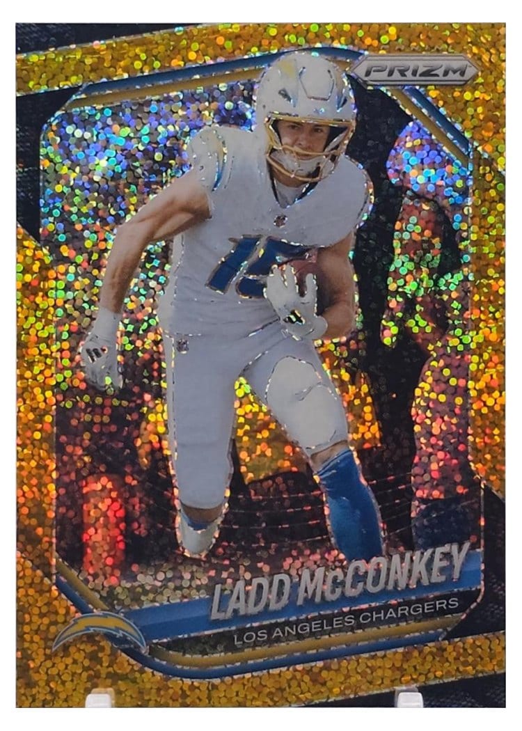 2025 Panini Prizm Base Set Ladd McConkey #18 card