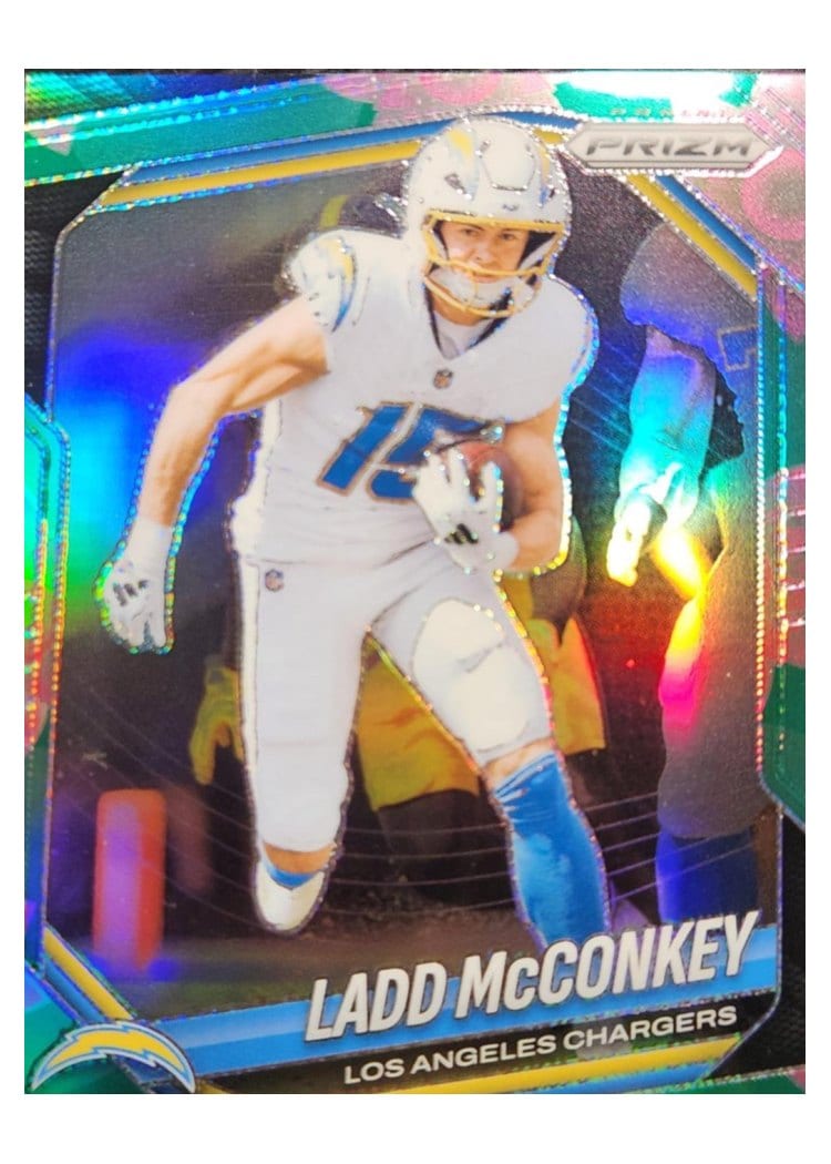 2025 Panini Prizm Base Set Ladd McConkey #18 card