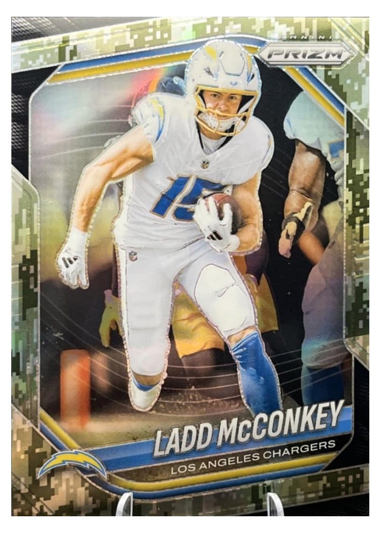 2025 Panini Prizm Base Set Ladd McConkey #18 card