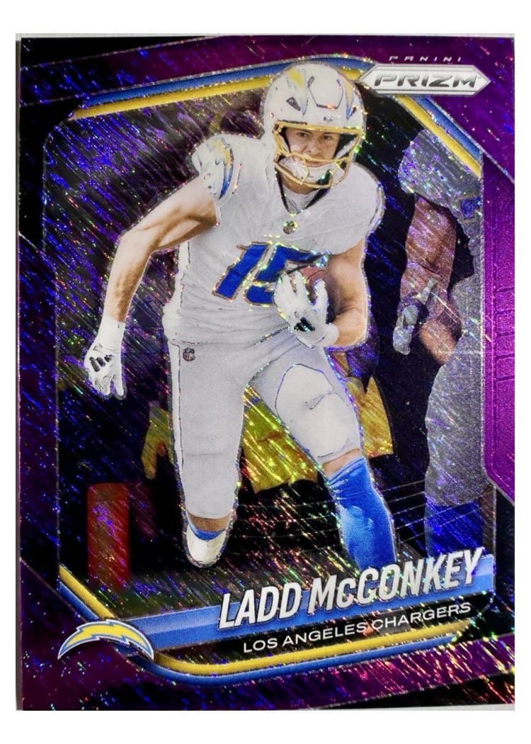 2025 Panini Prizm Base Set Ladd McConkey #18 card