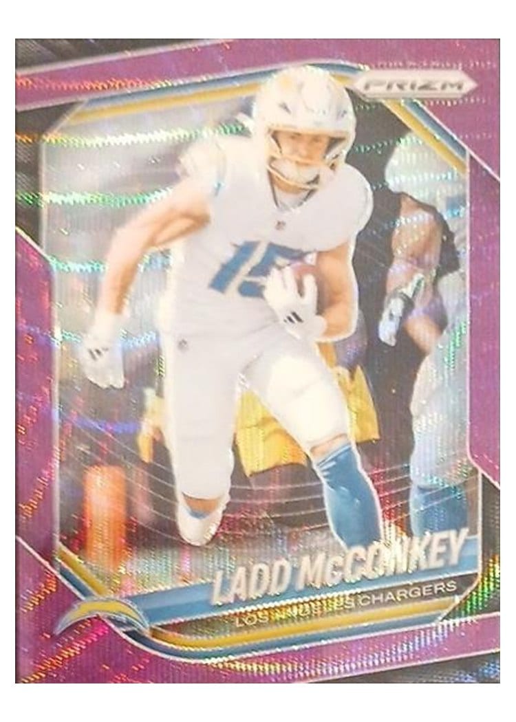 2025 Panini Prizm Base Set Ladd McConkey #18 card