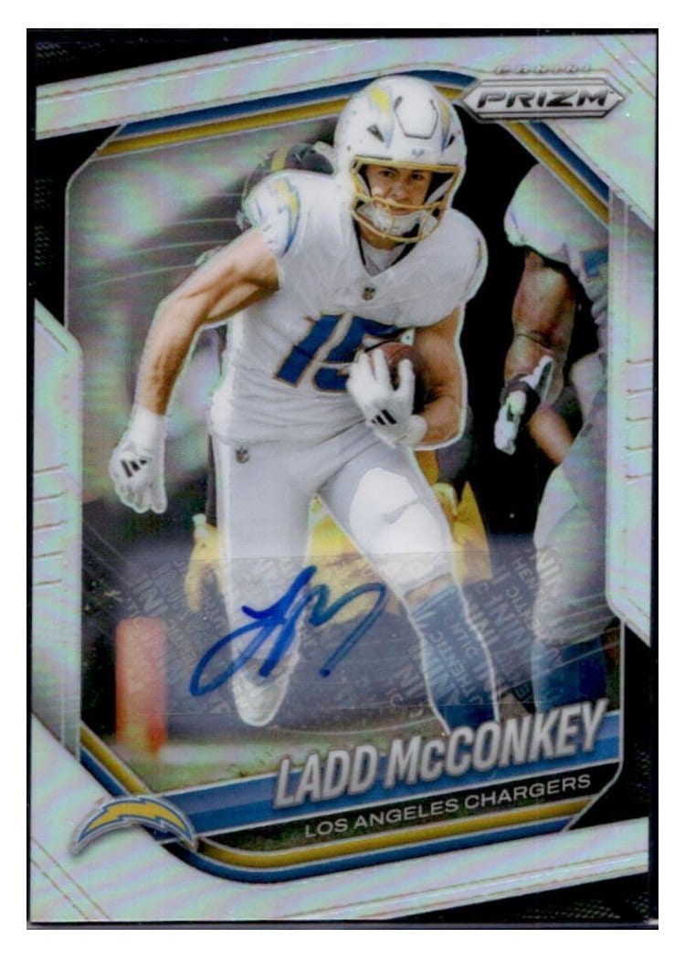 2025 Panini Prizm Base Set Ladd McConkey #18 card
