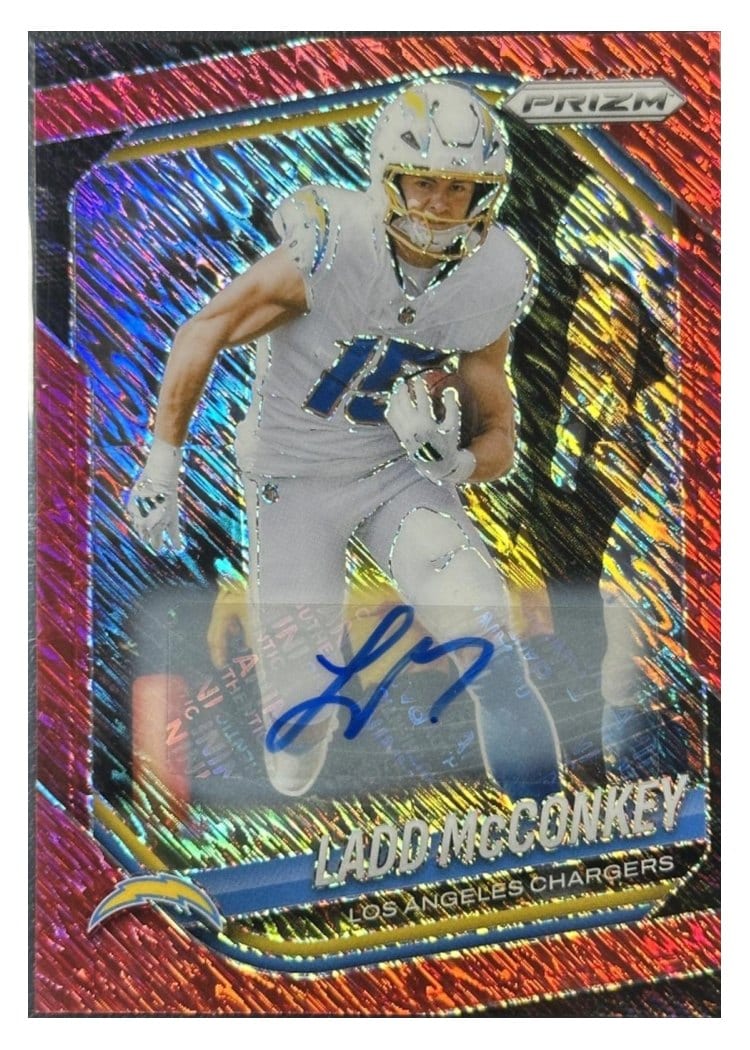 2025 Panini Prizm Base Set Ladd McConkey #18 card
