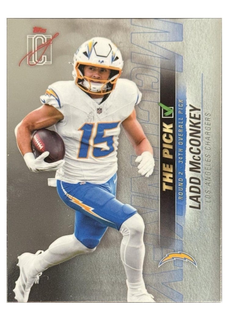 2025 Topps Signature Class The Pick Ladd McConkey #TP-17 card