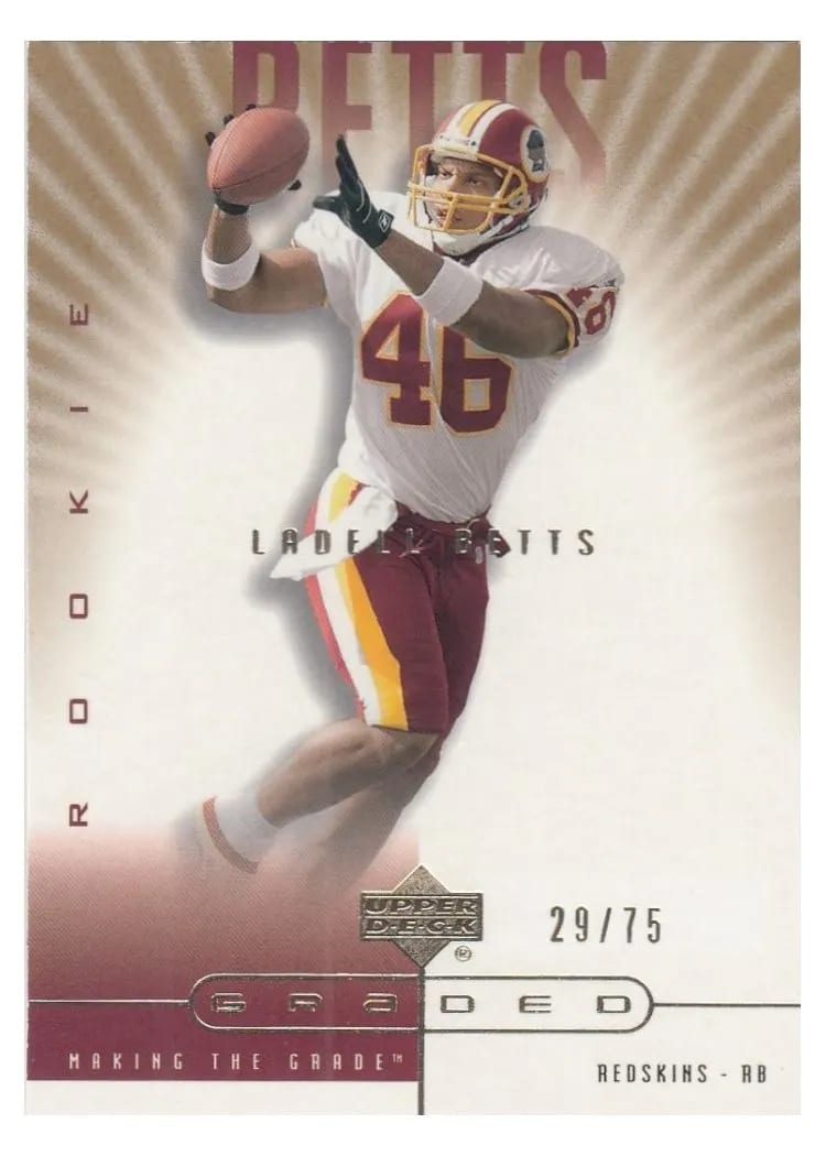 2002 Upper Deck Graded LaDell Betts #119 card