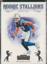 2024 Panini Contenders Rookie Stallions Laiatu Latu #25 card