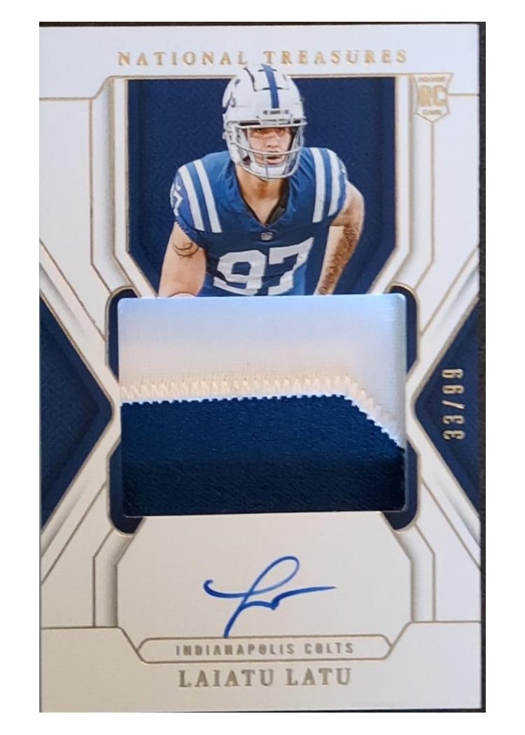 2024 Panini National Treasures Base Set Laiatu Latu #186 card