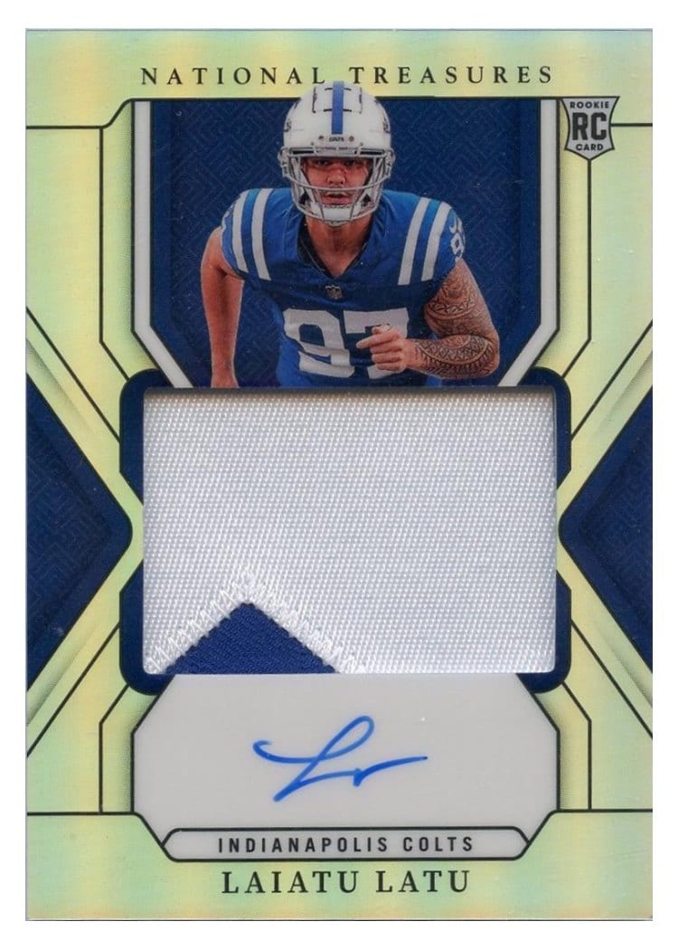 2024 Panini National Treasures Base Set Laiatu Latu #186 card