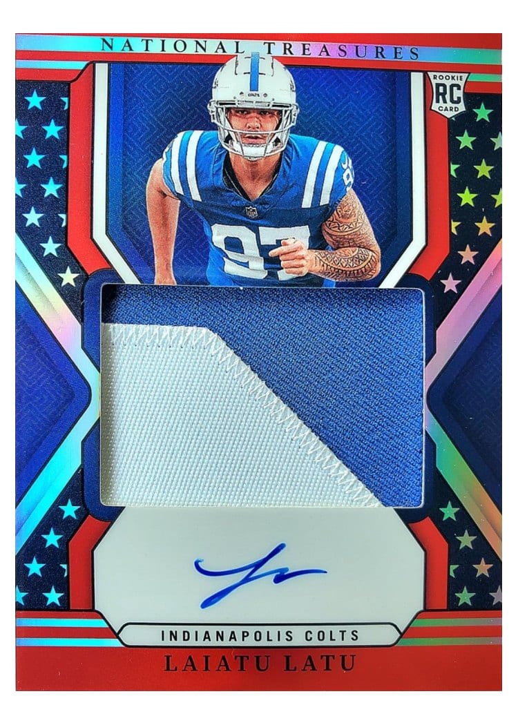2024 Panini National Treasures Base Set Laiatu Latu #186 card
