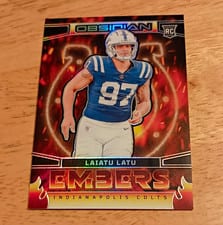 2024 Panini Obsidian Embers Laiatu Latu #19 card