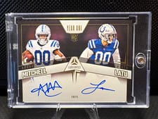 2024 Panini Luminance Year One Dual Signatures Laiatu Latu / Adonai Mitchell #YOSD-IND card