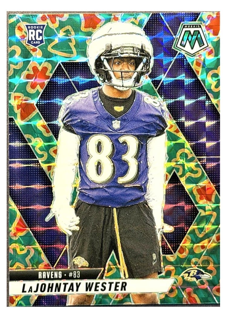 2025 Panini Mosaic Base Set LaJohntay Wester Cookies #366 card