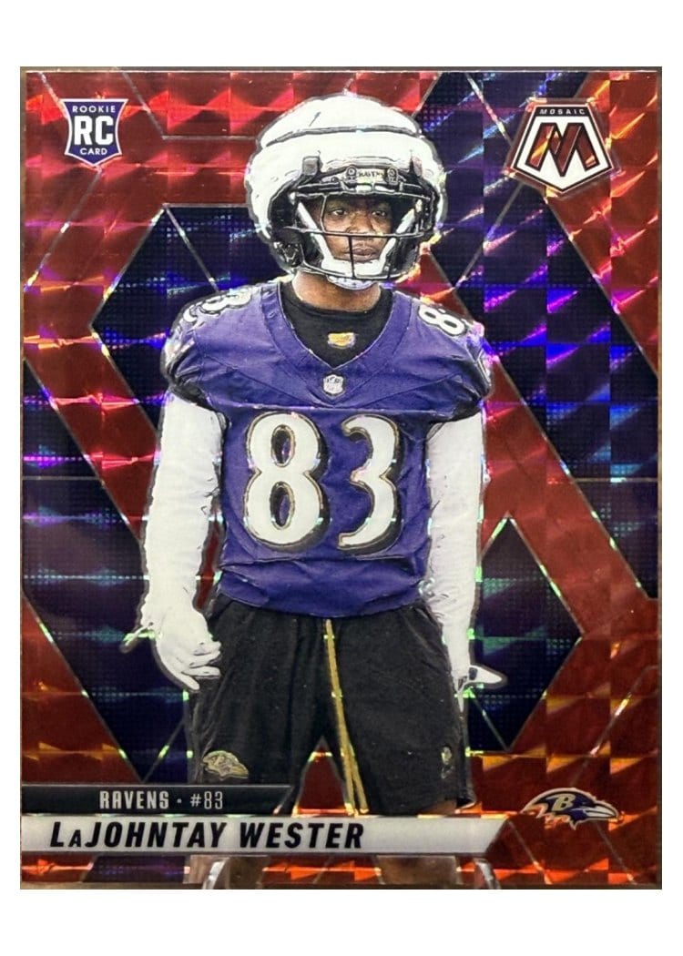 2025 Panini Mosaic Base Set LaJohntay Wester Red #366 card