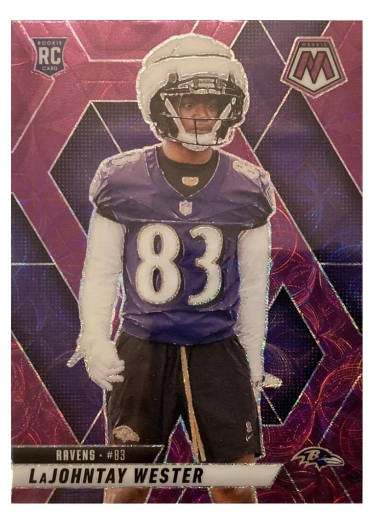 2025 Panini Mosaic Base Set LaJohntay Wester Purple Scope #366 card