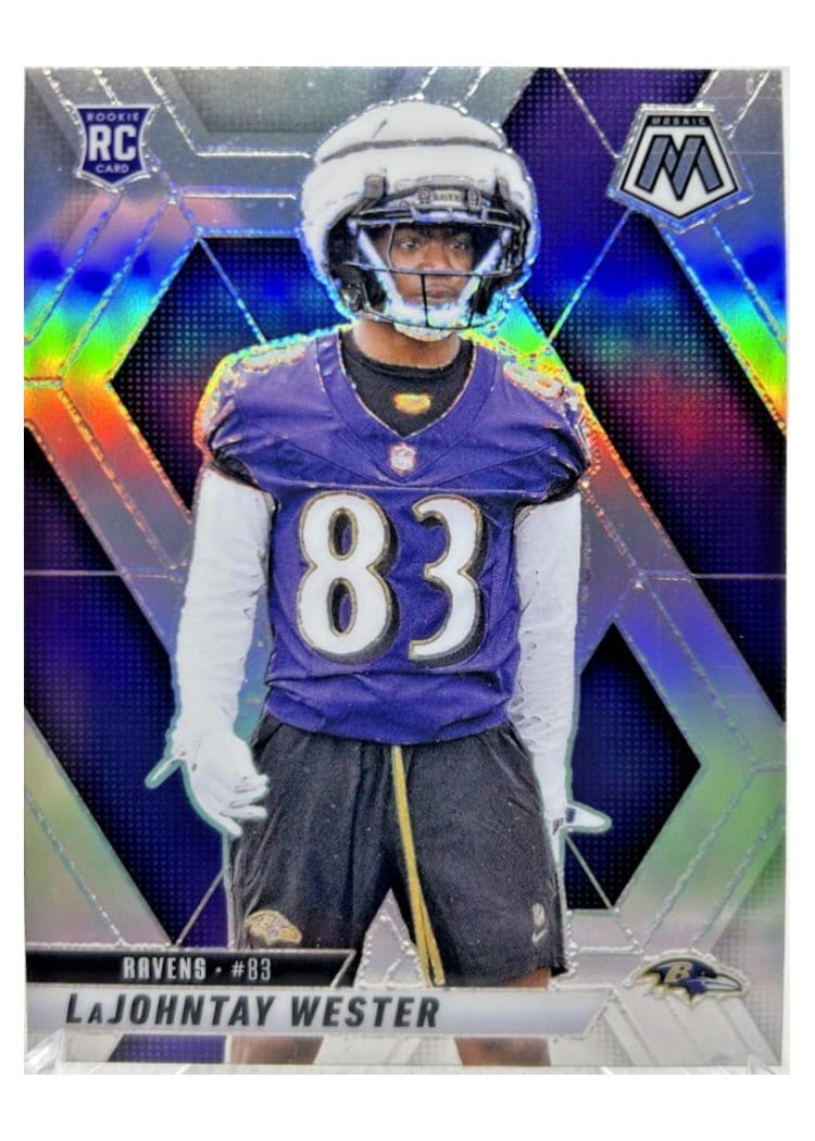 2025 Panini Mosaic Base Set LaJohntay Wester Silver #366 card