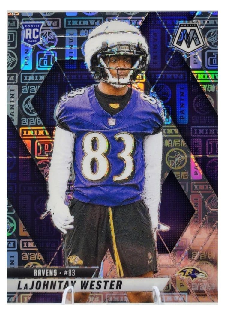2025 Panini Mosaic Base Set LaJohntay Wester Silver Knight #366 card
