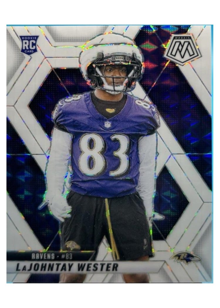 2025 Panini Mosaic Base Set LaJohntay Wester White #366 card