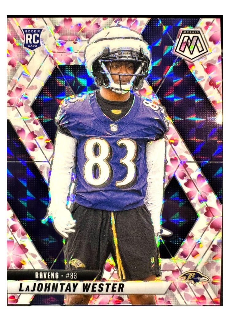 2025 Panini Mosaic Base Set LaJohntay Wester Choice Cherry Blossom #366 card