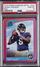 2018 Donruss Optic Lamar Jackson #167 card