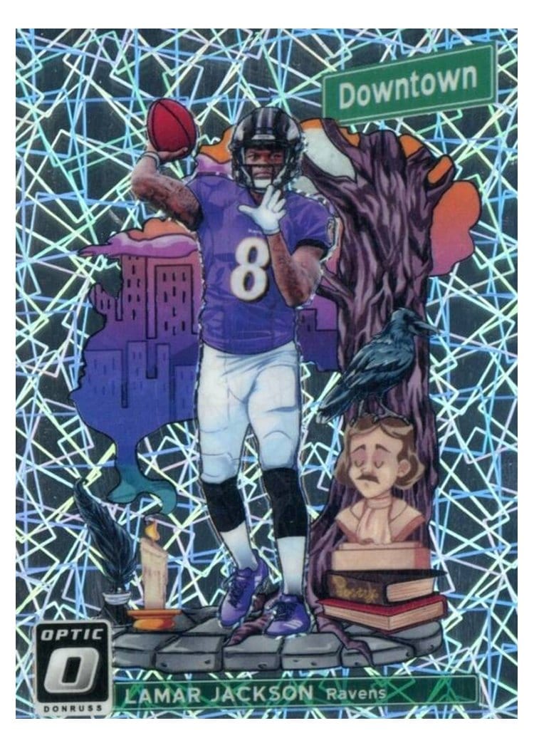 2018 Donruss Optic Downtown Lamar Jackson #DT-16 card