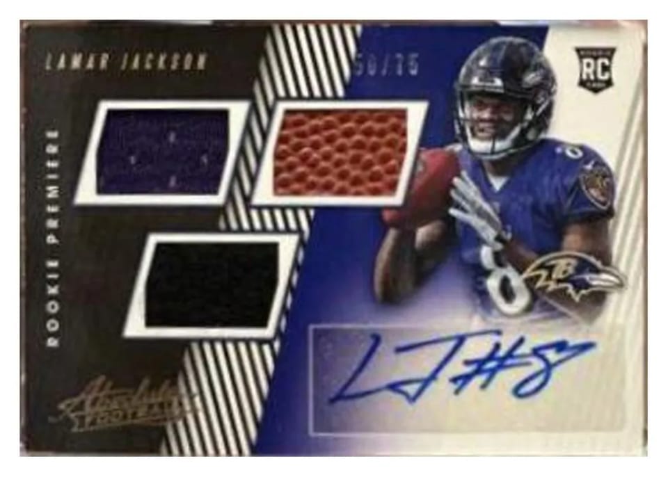 2018 Panini Absolute Lamar Jackson #167 card