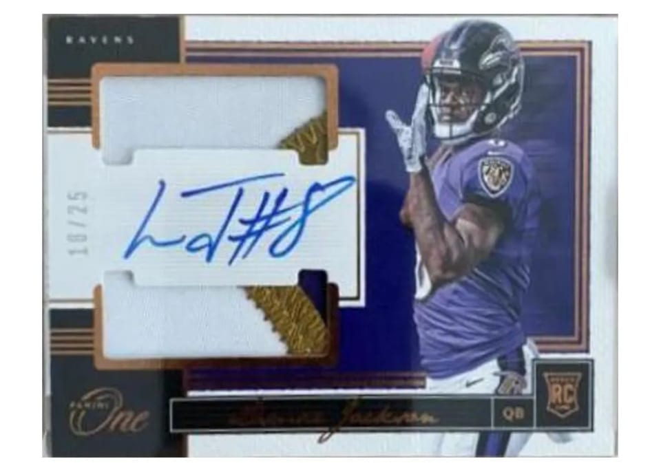 2018 Panini One Lamar Jackson #16 card