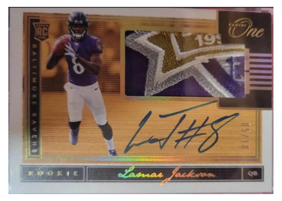 2018 Panini One Lamar Jackson #16 card