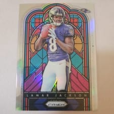 2018 Panini Prizm Stained Glass Lamar Jackson Prizm #SG-10 card