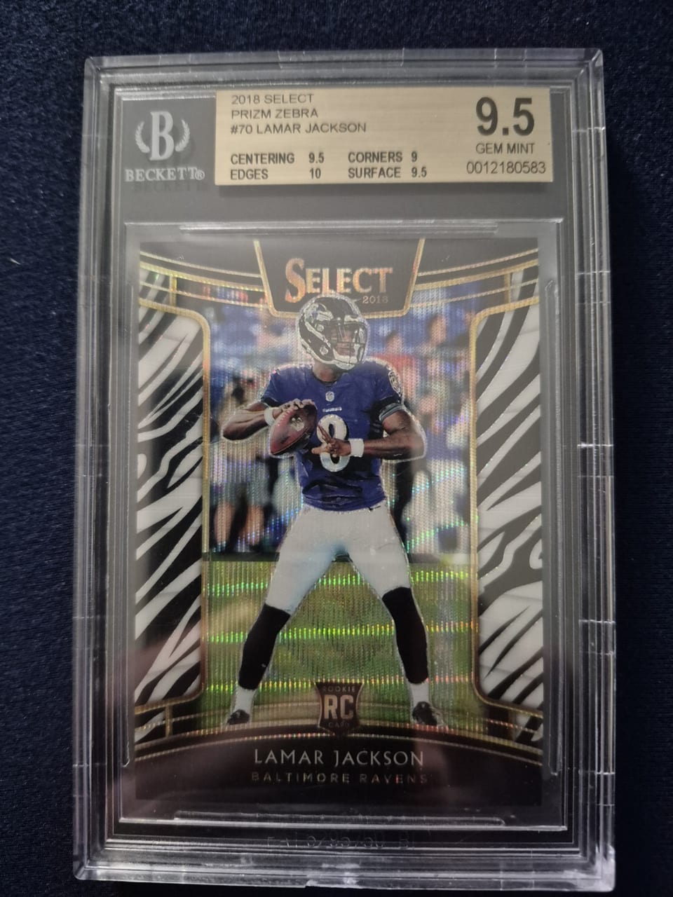 2018 Panini Select Lamar Jackson #70 card