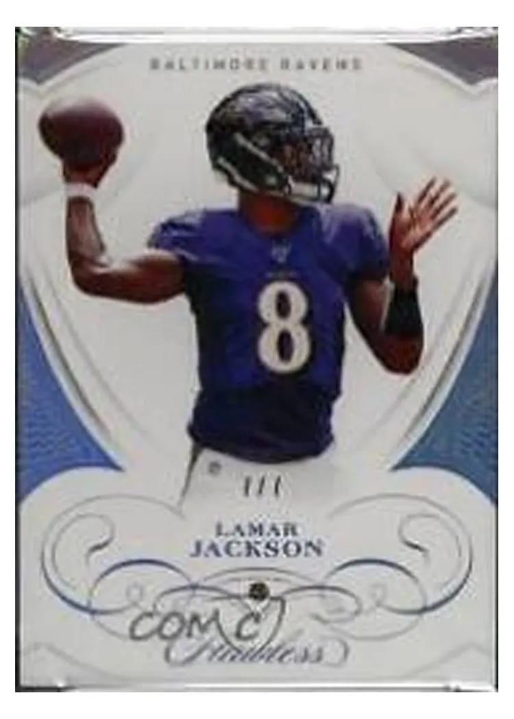 2019 Panini Flawless Base Ruby Lamar Jackson #6 card