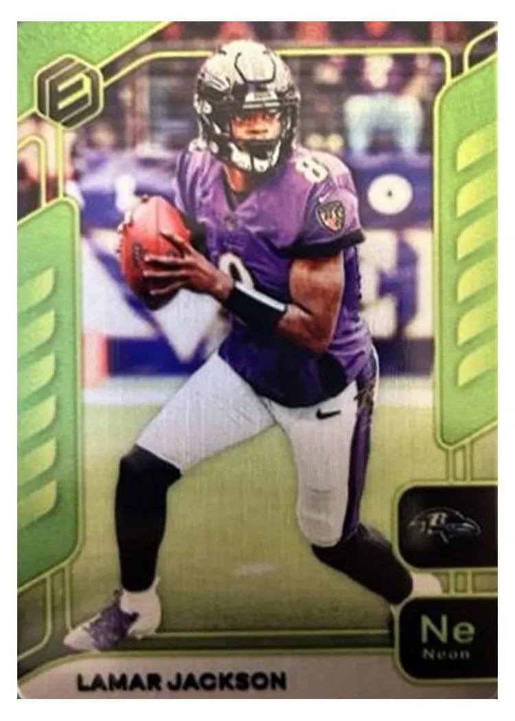 2020 Panini Elements Base Set Lamar Jackson #9 card