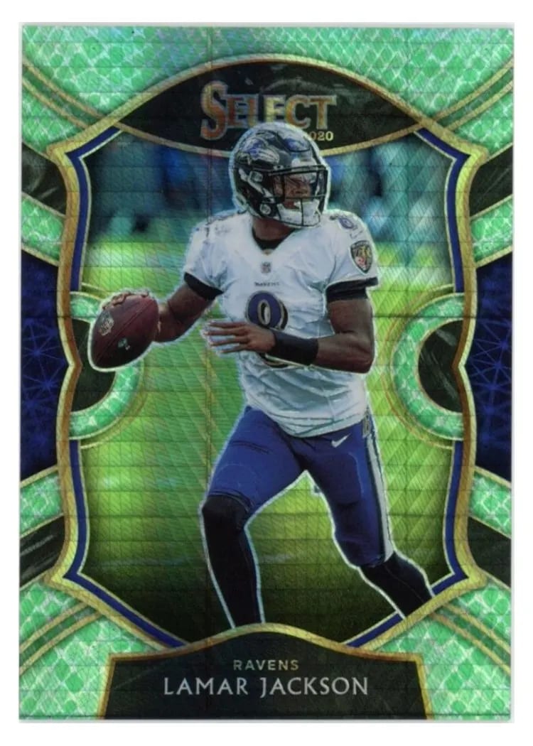 2020 Panini Select Base Set Lamar Jackson #3 card