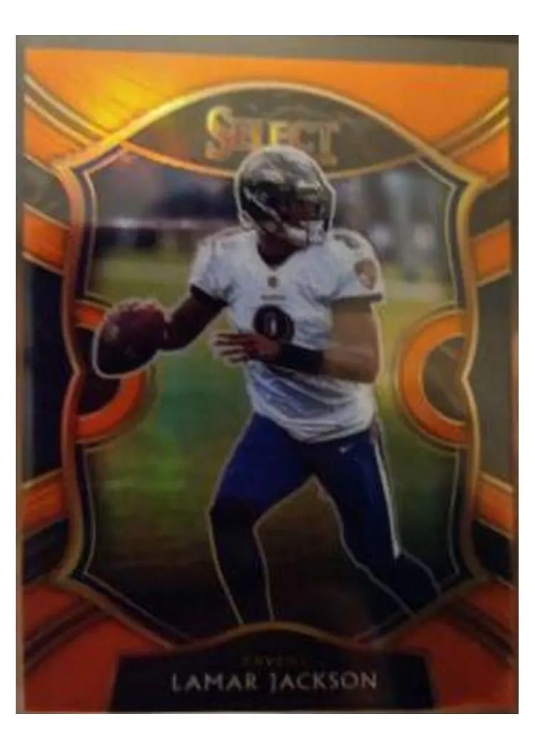 2020 Panini Select Base Set Lamar Jackson #3 card