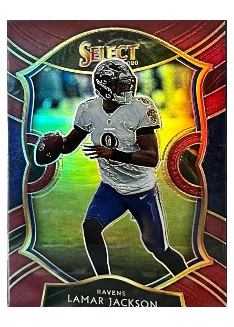 2020 Panini Select Base Set Lamar Jackson #3 card