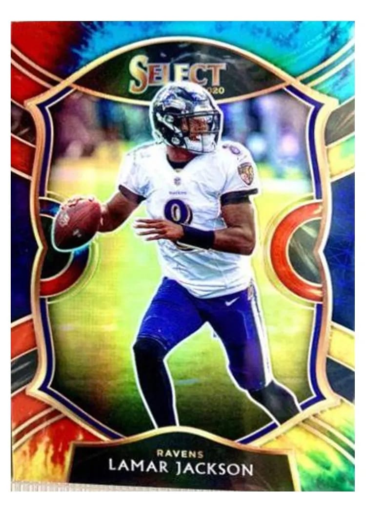 2020 Panini Select Base Set Lamar Jackson #3 card