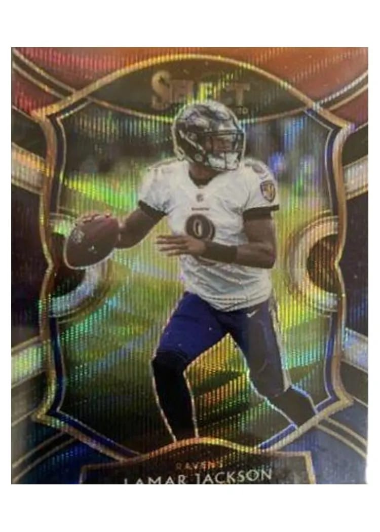 2020 Panini Select Base Set Lamar Jackson #3 card