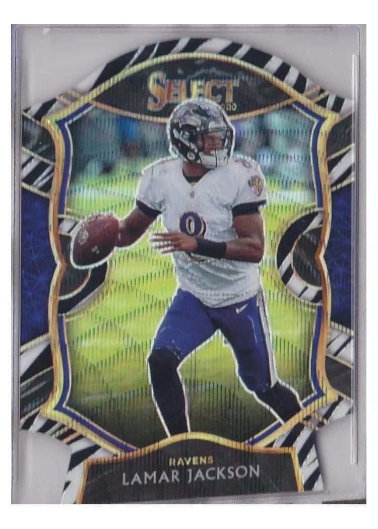2020 Panini Select Base Set Lamar Jackson #3 card
