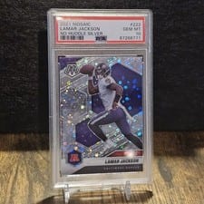 2021 Panini Mosaic Lamar Jackson #222 card