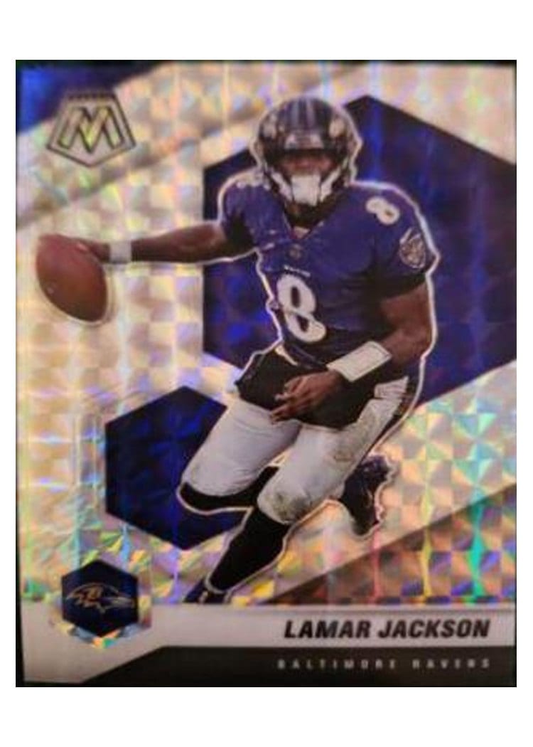 2021 Panini Mosaic Base Set Lamar Jackson #19 card