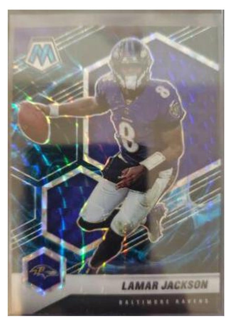 2021 Panini Mosaic Base Set Lamar Jackson #19 card