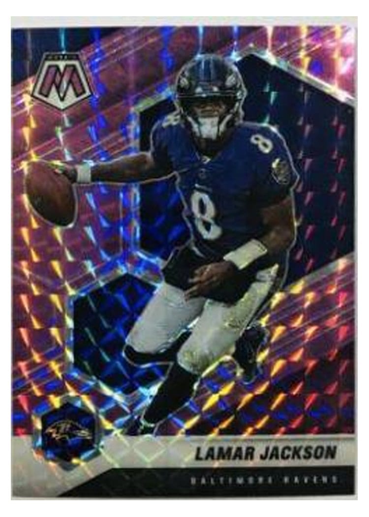 2021 Panini Mosaic Base Set Lamar Jackson #19 card