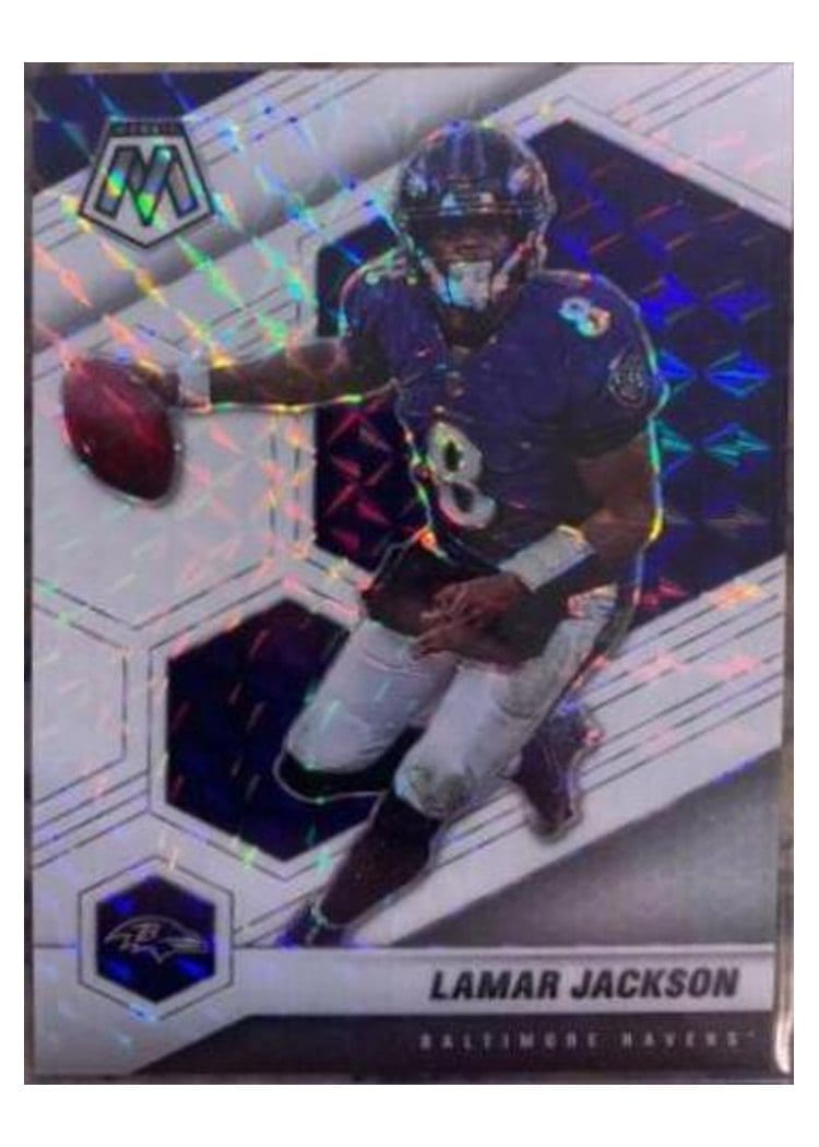 2021 Panini Mosaic Base Set Lamar Jackson #19 card