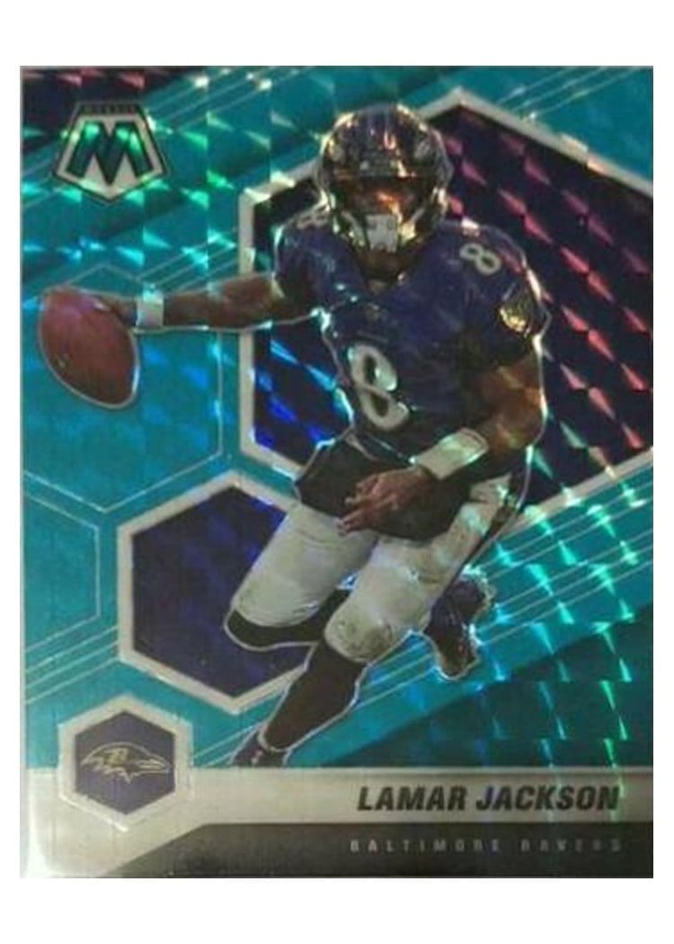 2021 Panini Mosaic Base Set Lamar Jackson #19 card