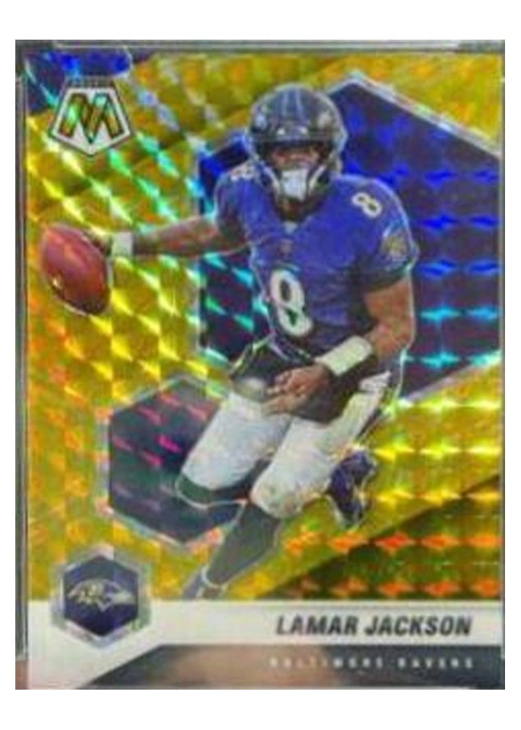 2021 Panini Mosaic Base Set Lamar Jackson #19 card