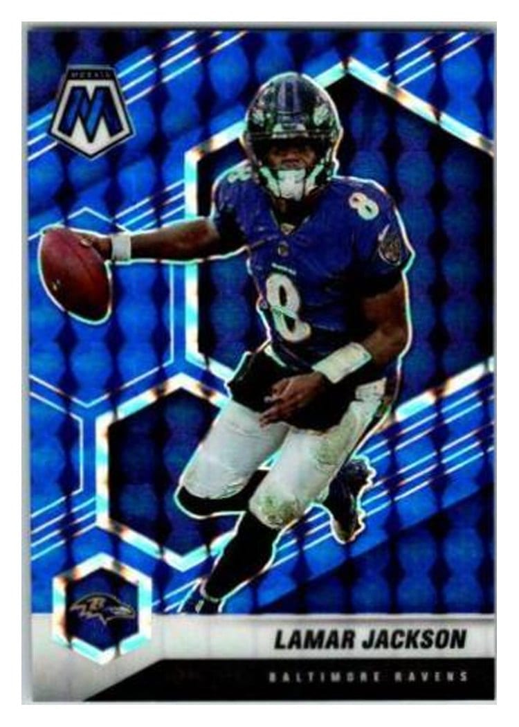 2021 Panini Mosaic Base Set Lamar Jackson #19 card
