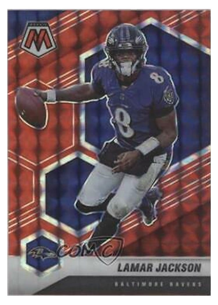 2021 Panini Mosaic Base Set Lamar Jackson #19 card