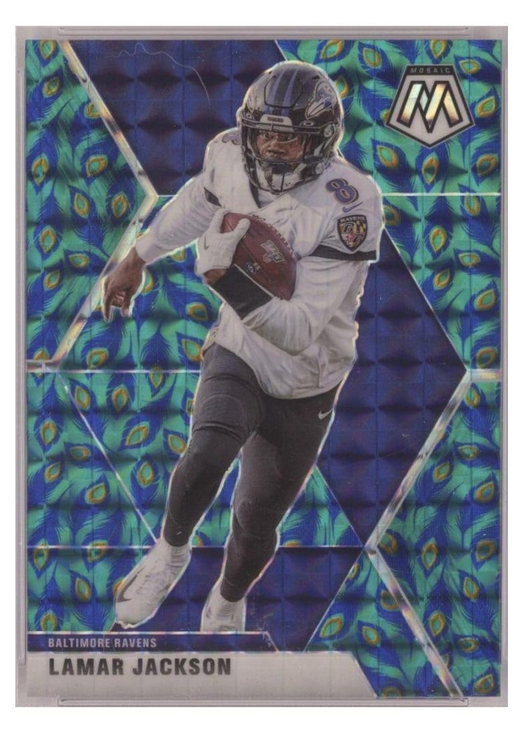 2021 Panini Mosaic Base Set Lamar Jackson #19 card