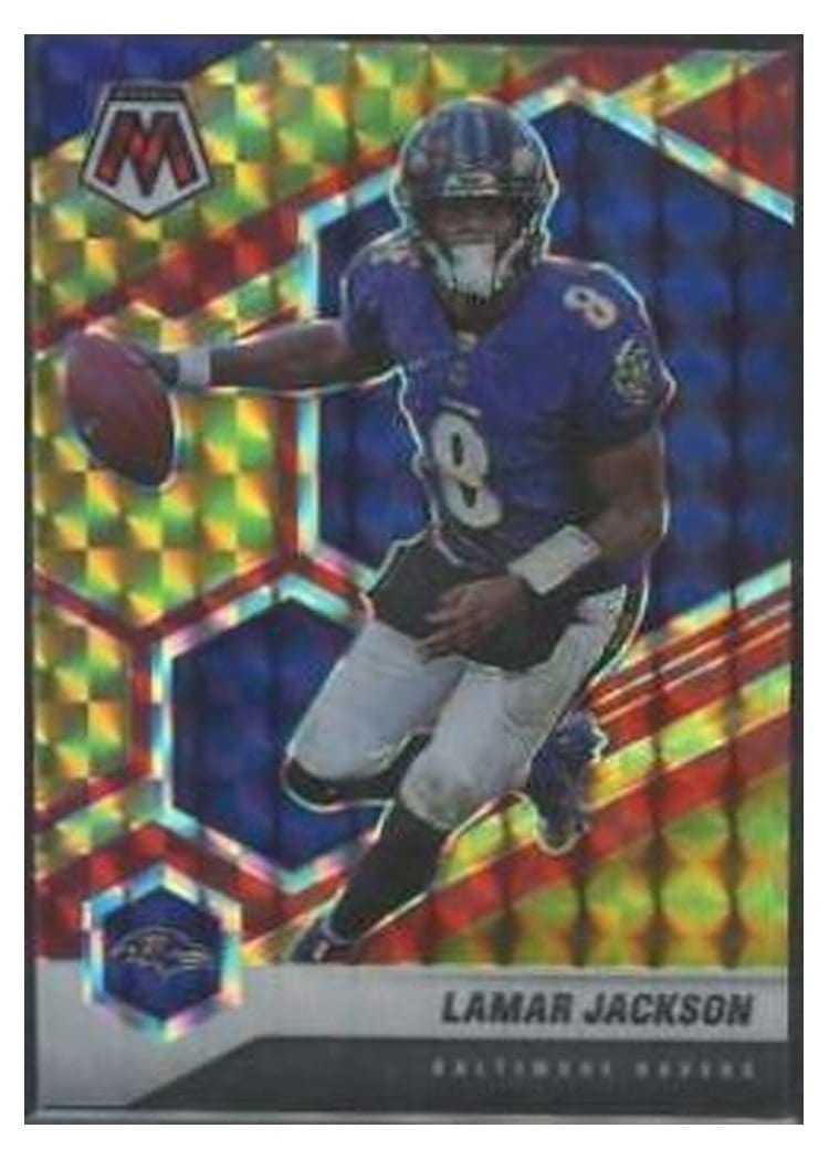 2021 Panini Mosaic Base Set Lamar Jackson #19 card