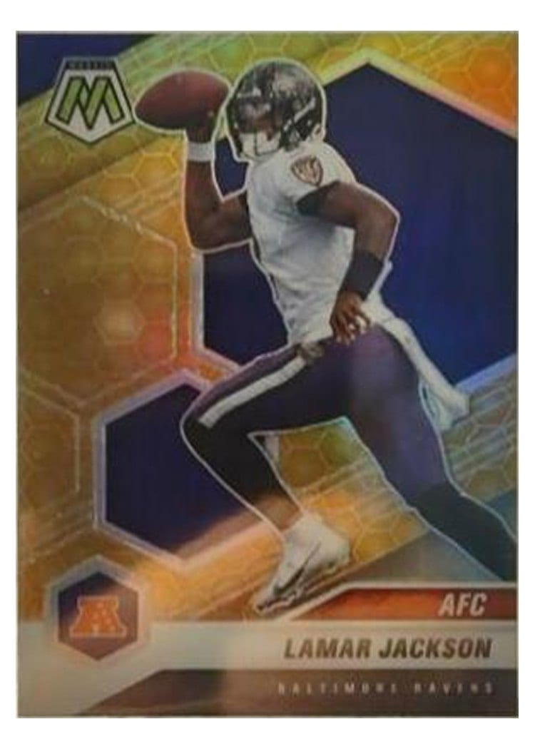 2021 Panini Mosaic Base Set Lamar Jackson #222 card